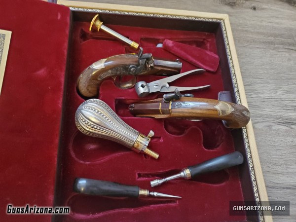 U.S. Historical Society Henry Derringer Commemorative COMPLETE Black Powder Pistol Set