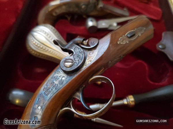 U.S. Historical Society Henry Derringer Commemorative COMPLETE Black Powder Pistol Set