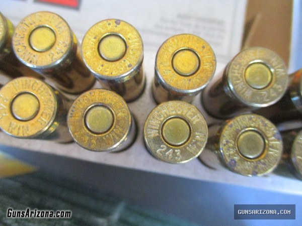 40 rounds 243 WIN, Winchester Rifle Ammo, 100gr