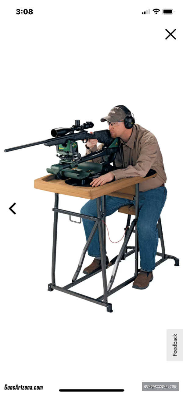 Used Cabela sit down, shooting bench collapsible like now