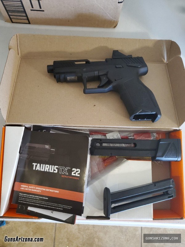 Taurus TX22 Toro with FRT .22lr pistol and Green Dot Optic