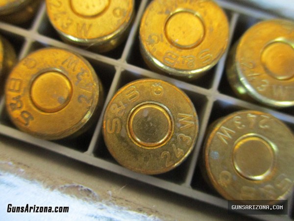 40 rounds 243 WIN, Winchester Rifle Ammo, 100gr