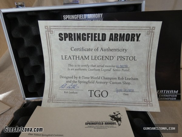 Springfield Armory Legend 1911 TGO-3 45 ACP