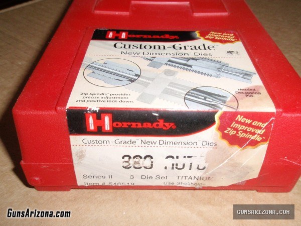 Hornady Custom-Grade .380 Auto Die Set