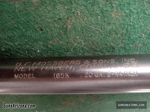 Mossberg 20 guage bolt action shotgun barrel