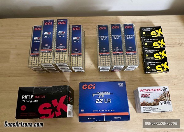 Rimfire Ammo 22lr - CCI / SK / Federal