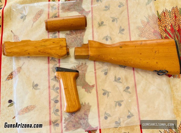 Hungarian AK-63 AKM Wood stock set for stamped receiver like Chinese 56s