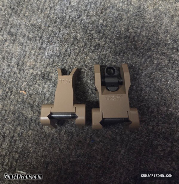 FDE Troy Metal Sights