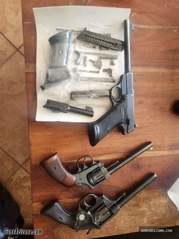 .22 cal.  browning, h&r, high std marlin winchester