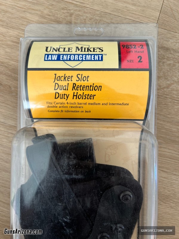 Uncle Mike’s Jacket Slot Dual Retention Duty Holster LH Size 2