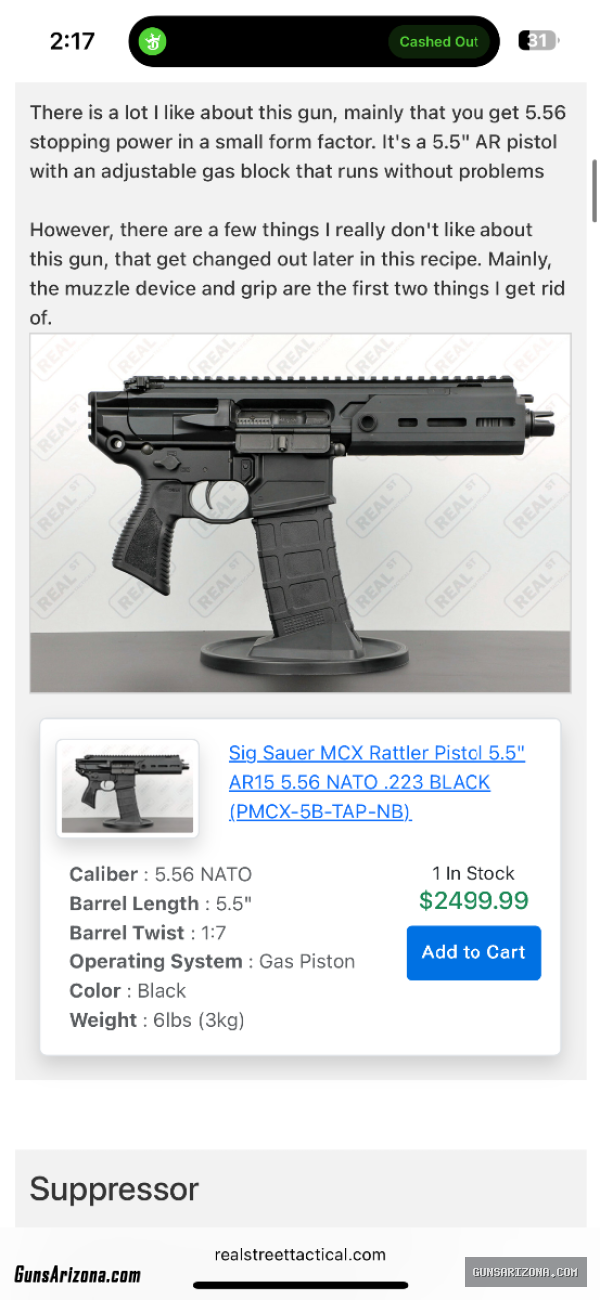 Sig MCX Rattler 556