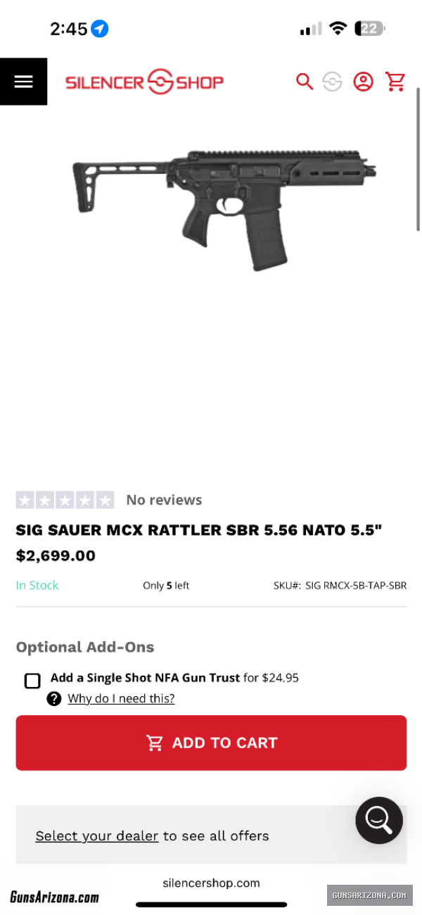 Sig MCX Rattler 556