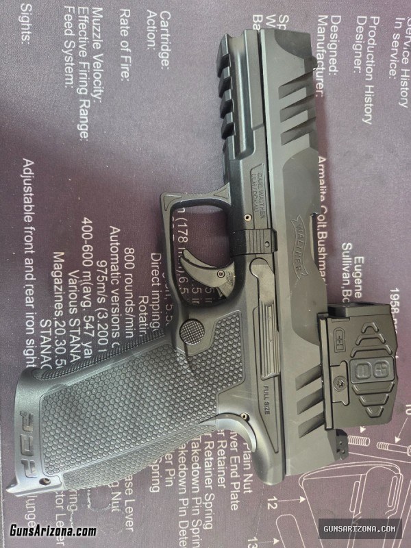 WALTHER PDP FS 9MM 4.5" 18RD OPTIC RDY