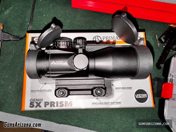 Primary arms 5x prism scope
