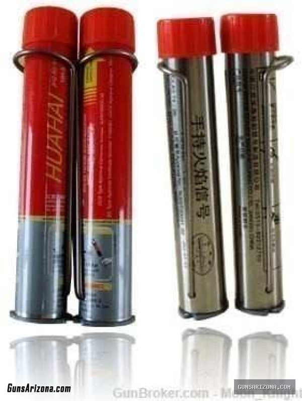 Case of 50 Huahai Marine Magnesium SOLAS Red Hand Held Survival Flares (15,000 cd) only $2.00 each!