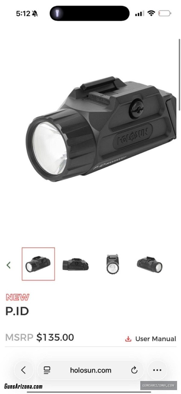Holosun sight and light pair