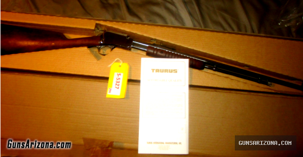 TAURUS 22 LR 13 SHOT PUMP RIFLE~23 INCH NICKLE BEAUTY!!!
