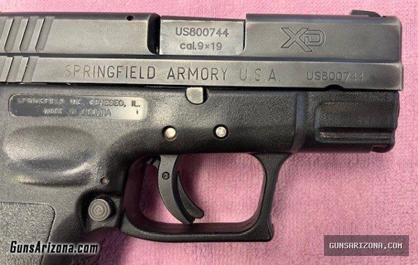 Springfield XD-9 Sub-Compact 9x19 Semi-Auto Pistol