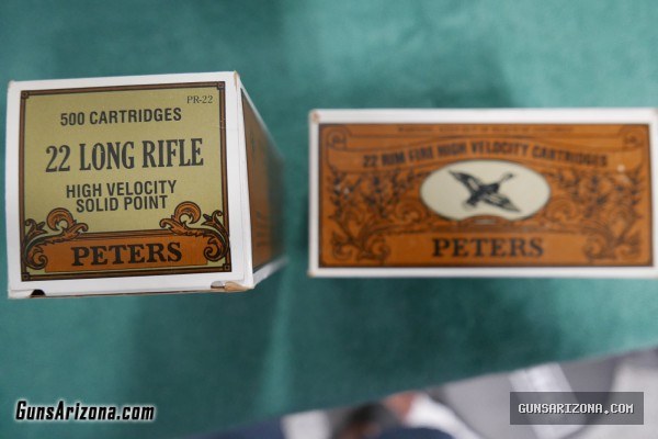 Peters 22lr High Velocity 40 grain solid point