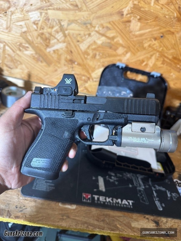 Glock 19 Gen 6 w/ Vortex Defender ST, TLR-1 HL, Alien Gear Rapid Force Lvl 2 OWB and 2 mag belt carriers