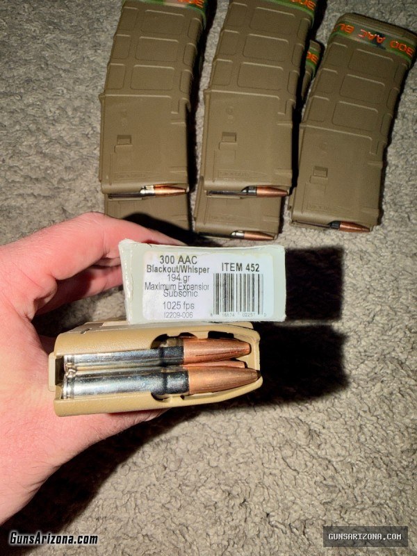 Premium .300 BLK Package - Underwood & Grind Hard Max Expansion (740 Rds + 12 New Mags)