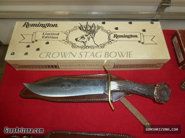 KNIVES; REMINGTON BOWIE,  WOODSMANS PAL, WESTERN BOWIE, AMES SWORD CO BOWIE