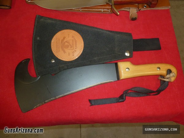 KNIVES; REMINGTON BOWIE,  WOODSMANS PAL, WESTERN BOWIE, AMES SWORD CO BOWIE