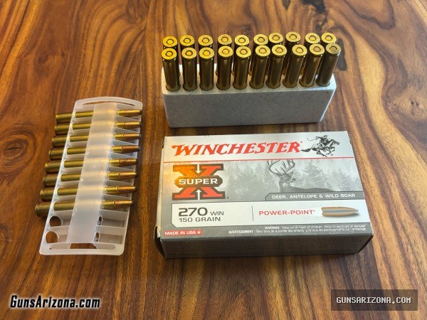 270 Win Ammo - 28 Rounds Winchester Super-X Power-Point 150gr - Pickup Only