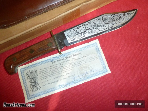 KNIVES; REMINGTON BOWIE,  WOODSMANS PAL, WESTERN BOWIE, AMES SWORD CO BOWIE