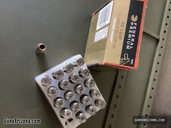 40S&W personal defense hydra shok