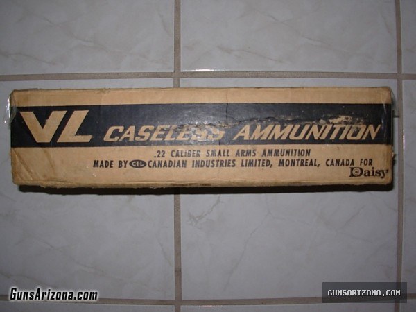 .22 VL Caseless for Daisy and Heddon 22 cal VL rifle