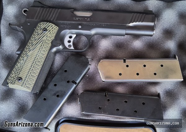 Kimber Custom TLE II .45 ACP as NIB with box, papers and spare Kimber mags