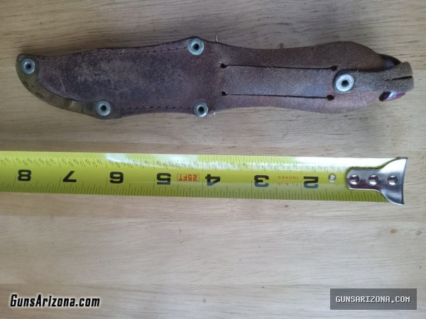 Vintage puukko finish fixed blade knife