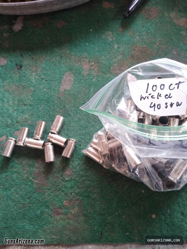 40 smith Wesson nickel brass