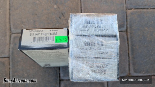 6.5 and 7.7 Jap Ammo