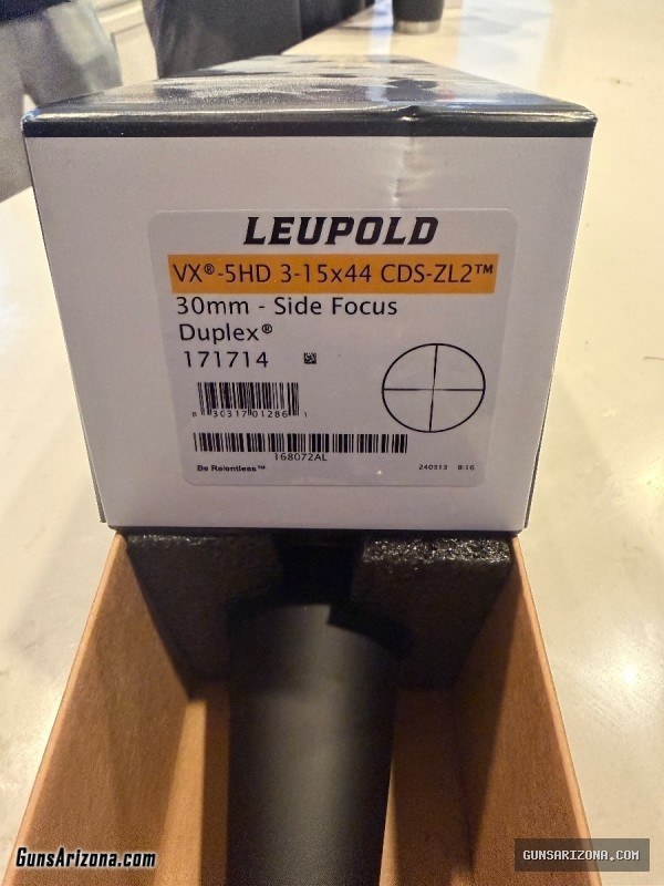 LEUPOLD VX®-5HD 3-15x44 CDS-ZL2  30mm - Side Focus Duplex
