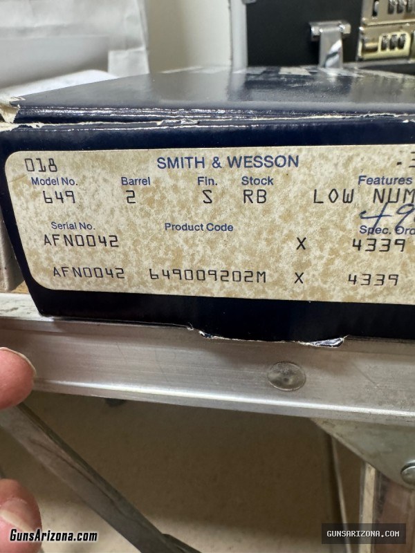Smith & Wesson 38 special model 10–4
