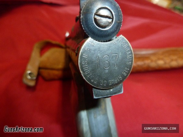 BENJAMIN FRANKLIN MODEL 137 AIR PISTOL w/ HOLSTER