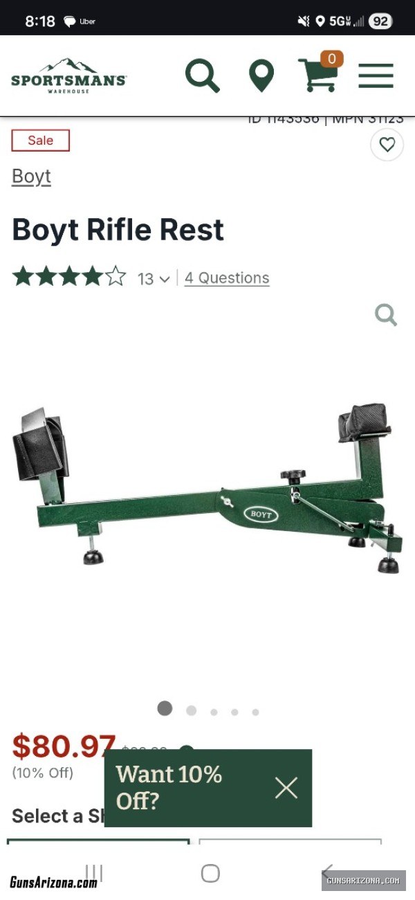 Boyt Rifle Rest