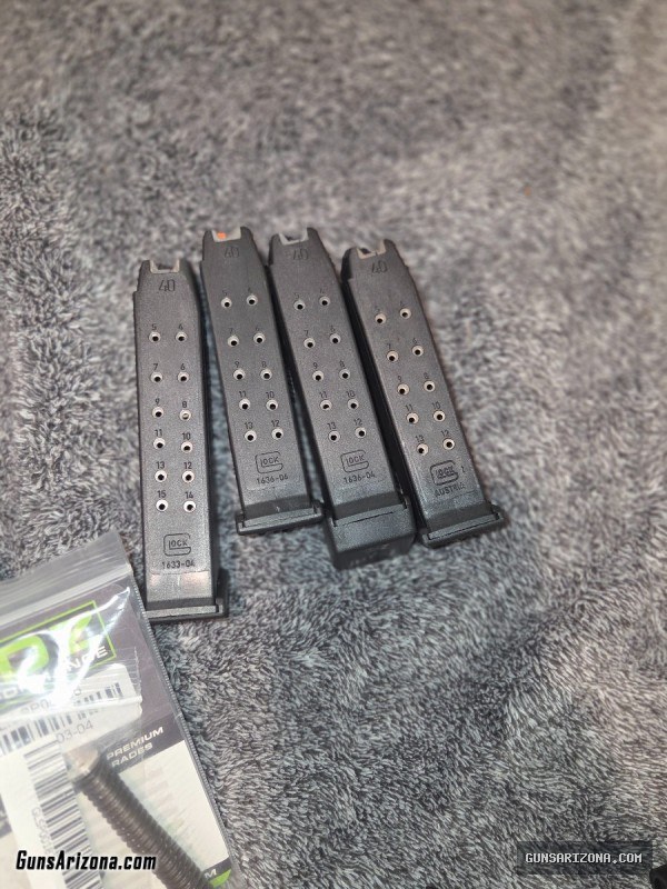 Glock magazines and parts
