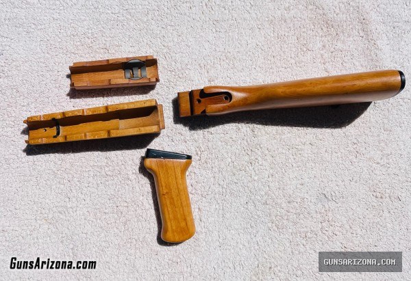 Hungarian AK-63 AKM Wood stock set for stamped receiver like Chinese 56s