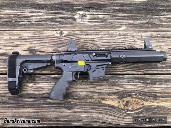 Gibbz Arms side-charging AR pistol - takes Glock mags