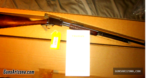 TAURUS 22 LR 13 SHOT PUMP RIFLE~23 INCH NICKLE BEAUTY!!!