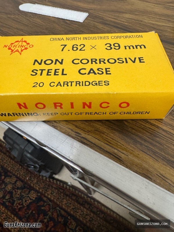 7.62 x 39 mm. Moreno yellow box rounds