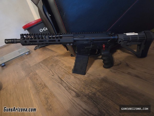 300 blackout AR pistol, billet upper/lower, all metal internals