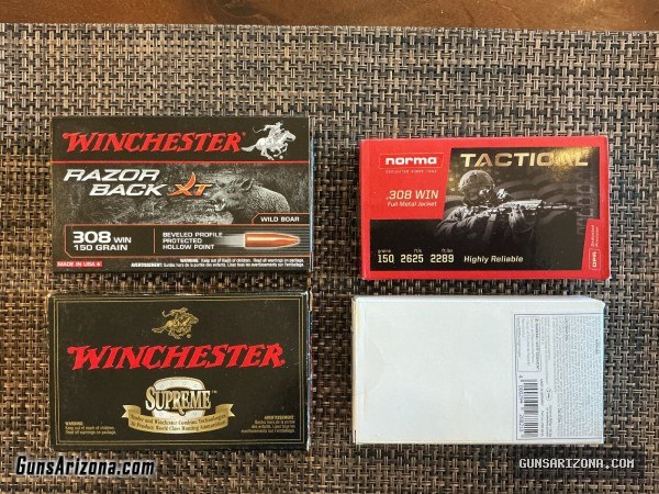 Ammunition, 308, 5.56, 9mm