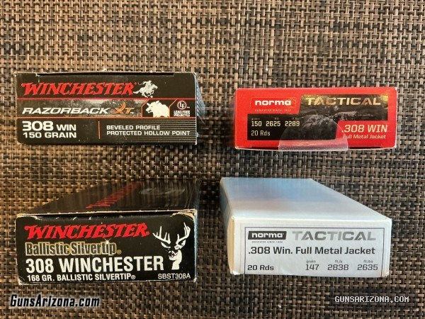 Ammunition, 308, 5.56, 9mm