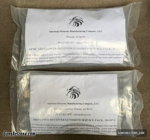 AFMC AR15/M16/M4 UPPER AND LOWER RECEIVER GUNSMITH SERVICE PACKS COMBO / 315 PCS / NEW