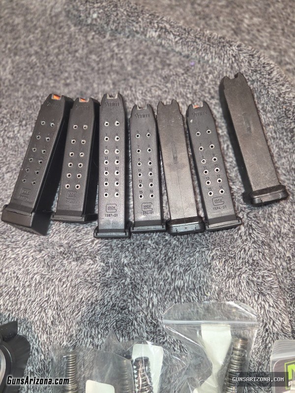 Glock magazines and parts