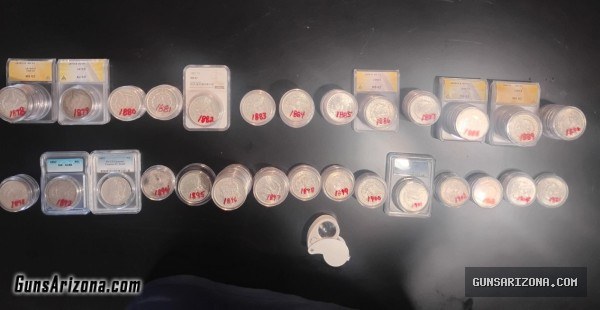 Morgan Silver Dollar Collection (SILVER) 133 COINS! 3 KILOS  7 POUNDS